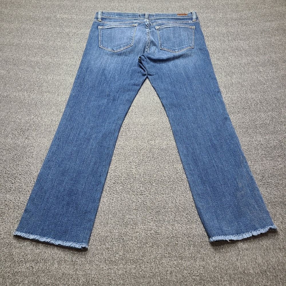PRINCIPLE Denim Women's Optimist Jeans Blue Frayed Hem Size 30‎ - Picture 8 of 10
